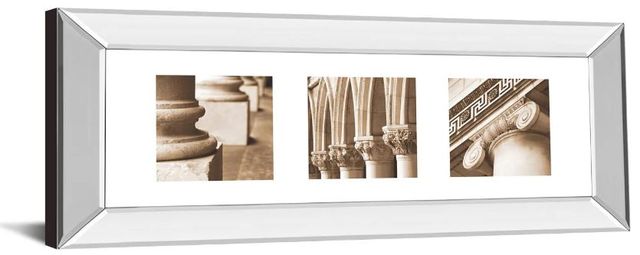 Classy Art Architectural Triptych I by Tony Koukos Mirror Framed Wall Art-1