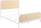 Coaster® Lanewood White Queen Metal Rod Bed-0