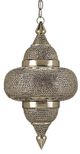 Currey & Company Tangiers Nickel/Copper/Lacquer/Amber Pendant-0