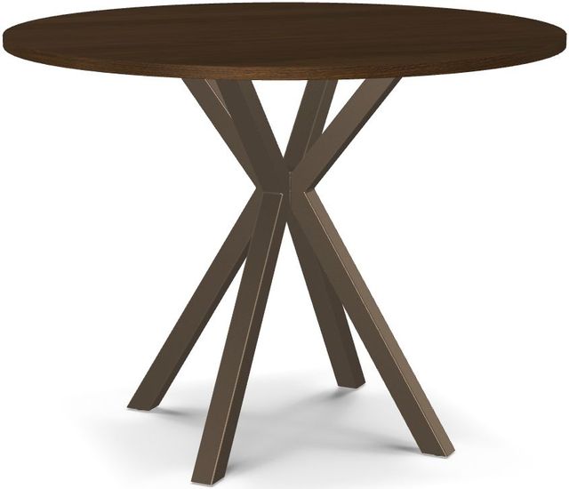Amisco Customizable Asterisk Round Counter-Height Table with Starburst Stand-0