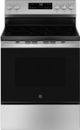 GE® 500 Series 30" Stainless Steel Freestanding Electric Range with Crisp Mode-0