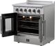 FORNO® Galiano 30" Stainless Steel Pro Style Electric Range-3