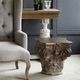 A & B Home Gold/White Corinthian Cap Pedestal-3
