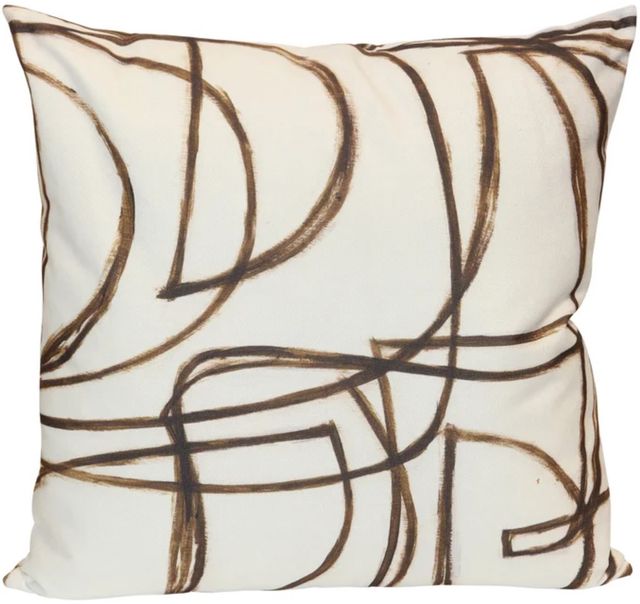 Stylecraft Norman Wyatt Home Brown/White Designer Pillow-0