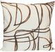 Stylecraft Norman Wyatt Home Brown/White Designer Pillow-0