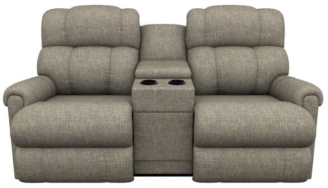 La-Z-Boy® Pinnacle Marble Power Wall Reclining Loveseat with Console and Headrest-1