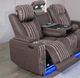 Global Furniture USA U8000 Corduroy Power Recliner Sofa with LED-2