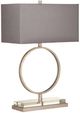Bassett Mirror Halle Antique Silver Leaf Table Lamp-1