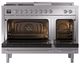 Ilve® Nostalgie II Series 48" Stainless Steel Pro Style Dual Fuel Range-1