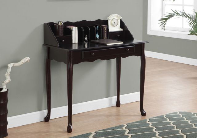 Monarch Specialties Inc. Dark Cherry Traditional Computer Desk-1