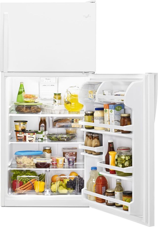 Whirlpool® 30 in. 18.2 Cu. Ft. White Top Freezer Refrigerator-5