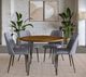 Jofran Inc. Urban Archive Brennan Golden Dining Table with Black Base-1