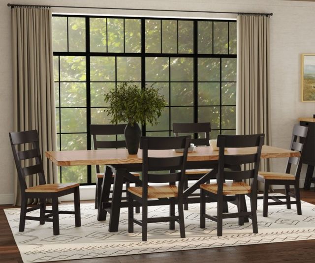 Intercon Hendricks Raven/Rustic Wheat Dining Side Chair-1