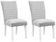 ACME Furniture Elizaveta 2-:Piece Gray/White High Gloss Side Chair Set-0