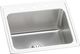 Elkay Lustertone® Classic Lustrous Satin 25" x 22" x 10-3/8" 3-Hole Single Bowl Drop-In Sink with Perfect Drain®-0