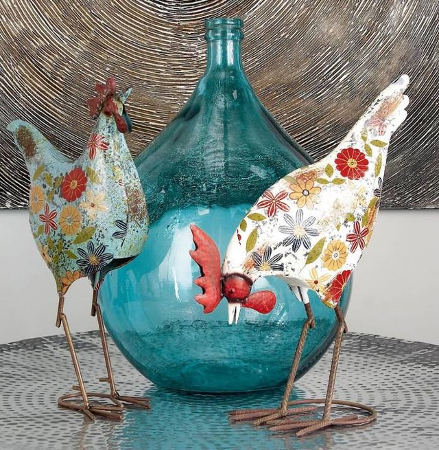 Deco Marche Teal Vase-3