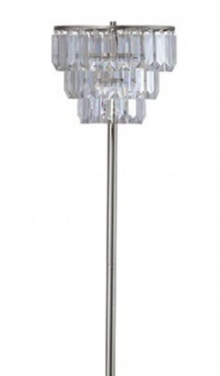 Furniture of America® Meg Chrome Floor Lamp-1