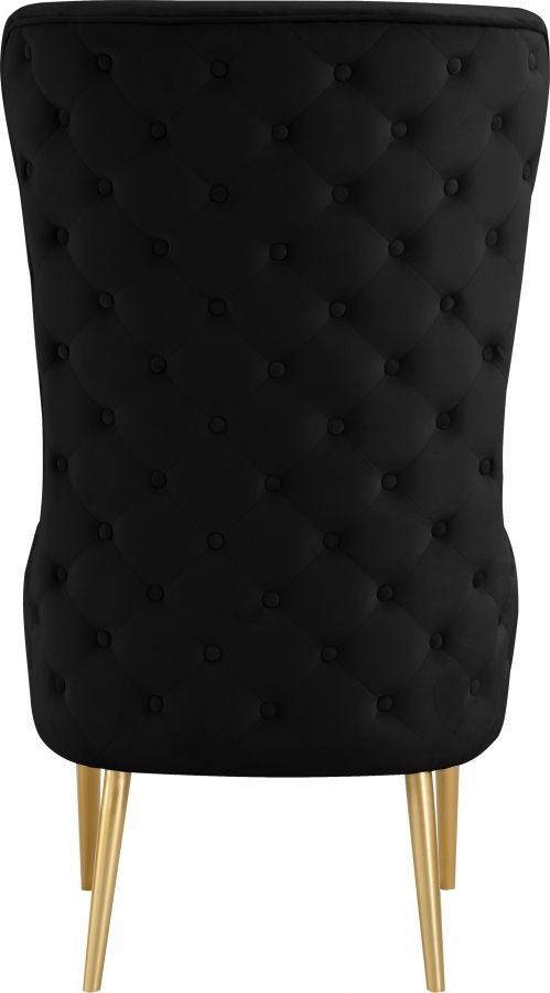 Meridian Furniture Alexander Black Velvet Accent Chair-1