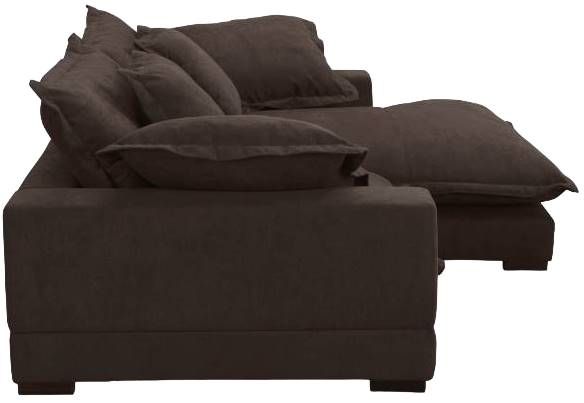 Moe's Home Collection Daydream 2-Piece Dark Brown L-Shaped Sectional Sofa and Chaise-2