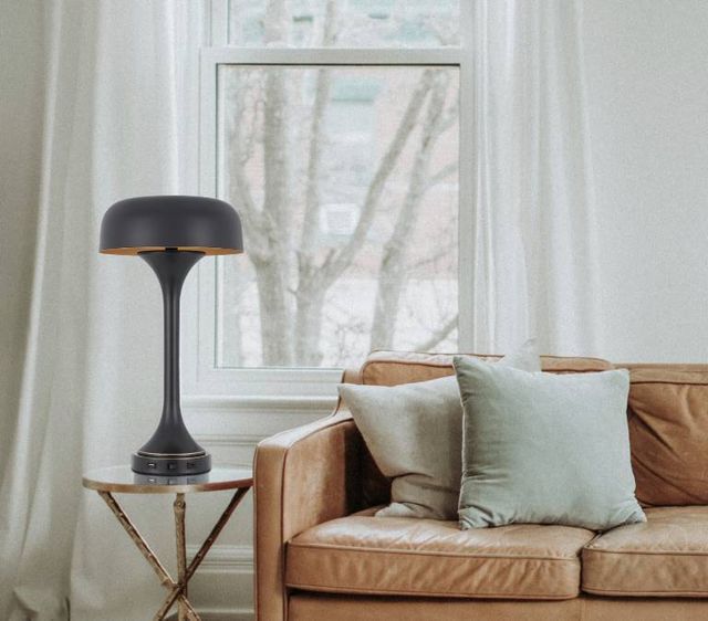 Cal® Lighting & Accessories Mushroom Dark Bronze Desk Lamp-4