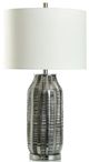 Stylecraft Black/Silver/White Table Lamp -0