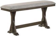 Crown Mark Lloyd Brown/Gray Counter Dining Bench
