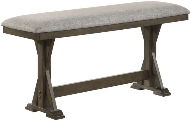 Crown Mark Lloyd Brown/Gray Counter Dining Bench-0