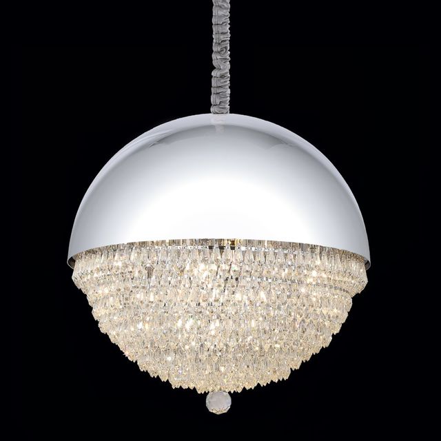 Michael Amini® Eclipse Silver Round LED Chandelier-4
