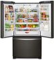 Whirlpool® 33" 22.1 Cu. Ft. Fingerprint Resistant Black Stainless Steel Freestanding French Door Refrigerator-3