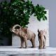 A & B Home Nickel Trumpeting Elephant Accent-4
