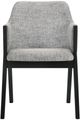 Armen Living Renzo 2-Piece Light Gray Dining Chairs-1