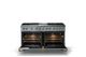 Viking® 5 Series 60" Novembery Sky Pro Style Dual Fuel (LP) Range with Polished Chrome Trim-1
