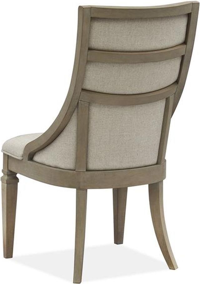 Magnussen Home® Lancaster 2-Piece Dovetail Grey Dining Arm Chair Set with Upholstered Seat and Back-3