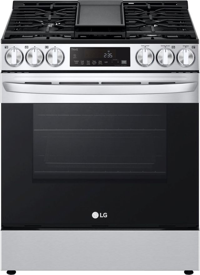 LG 30" PrintProof™ Stainless Steel Slide In Gas Range-0