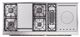 Ilve® Nostalgie II Noblesse 60'' Graphite Matte Pro Style Dual Fuel Range with Brass Trim-4