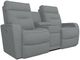 La-Z-Boy® Baron Graphite Power Wall Reclining Loveseat with Console, Headrest and Lumbar-0