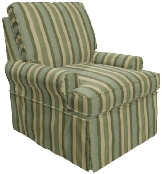 Craftmaster® Customizable Soft Haven Swivel Chair with Slipcover-2