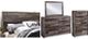 Benchcraft® Derekson 4-Piece Multi Gray Queen/Full Panel Bed Bedroom Set-0