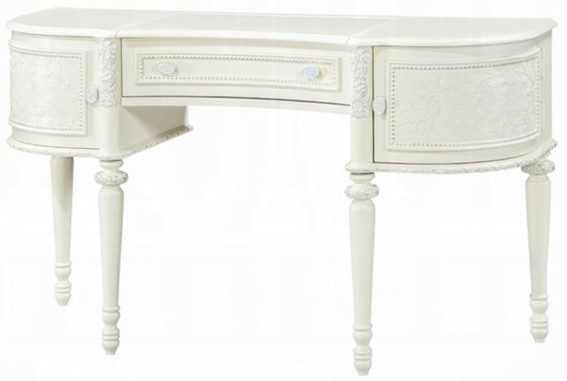 ivory dressing table Ivory Extendable Solid Wood Makeup Vanity Vanity