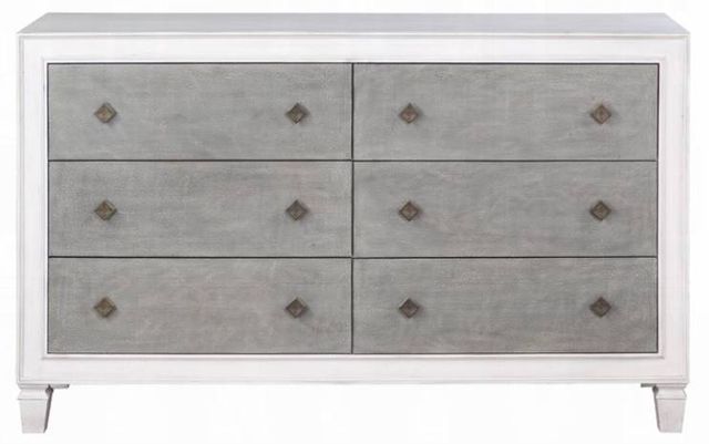 ACME Furniture Katia Rustic Gray/White Dresser-3