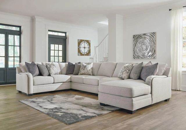 Benchcraft® Dellara 5-Piece Chalk Right-Arm Facing Sectional with Chaise-3