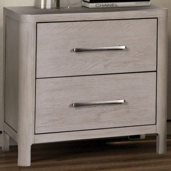 Furniture of America® Fareham Oak Nightstand-0