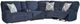 Signature Design by Ashley® Acklen Place 5-Piece Navy Power Reclining L-Shape Sectional with Storage Console-0