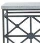 Chelsea House Eton White Sofa Table with Verde Base-1