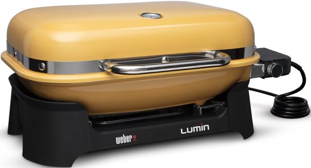 Weber® Lumin 26" Golden Yellow Tabletop Electric Grill-1