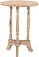 John Thomas Furniture® Customizable Select Unfinished Round Plant Table-0