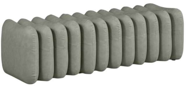 Meridian Furniture Atticus Green Vegan Leather Upholstered Bench-0