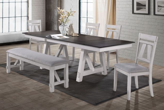 New Classic® Home Furnishings Maisie 6-Piece Gray Dining Set-1