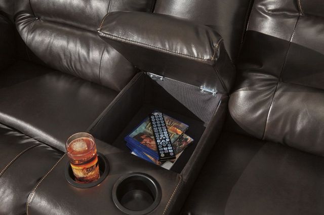 Signature Design by Ashley® Vacherie 3-Piece Chocolate Reclining Sectional-4