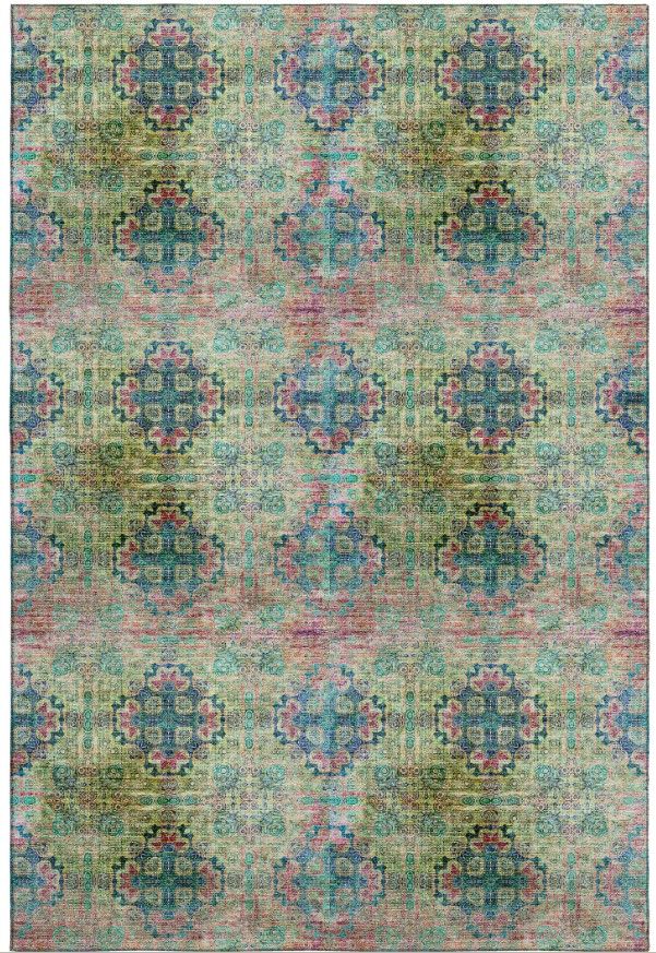 Dalyn™ Rug Company Trevi TV16 Green 5'x8' Area Rug-0